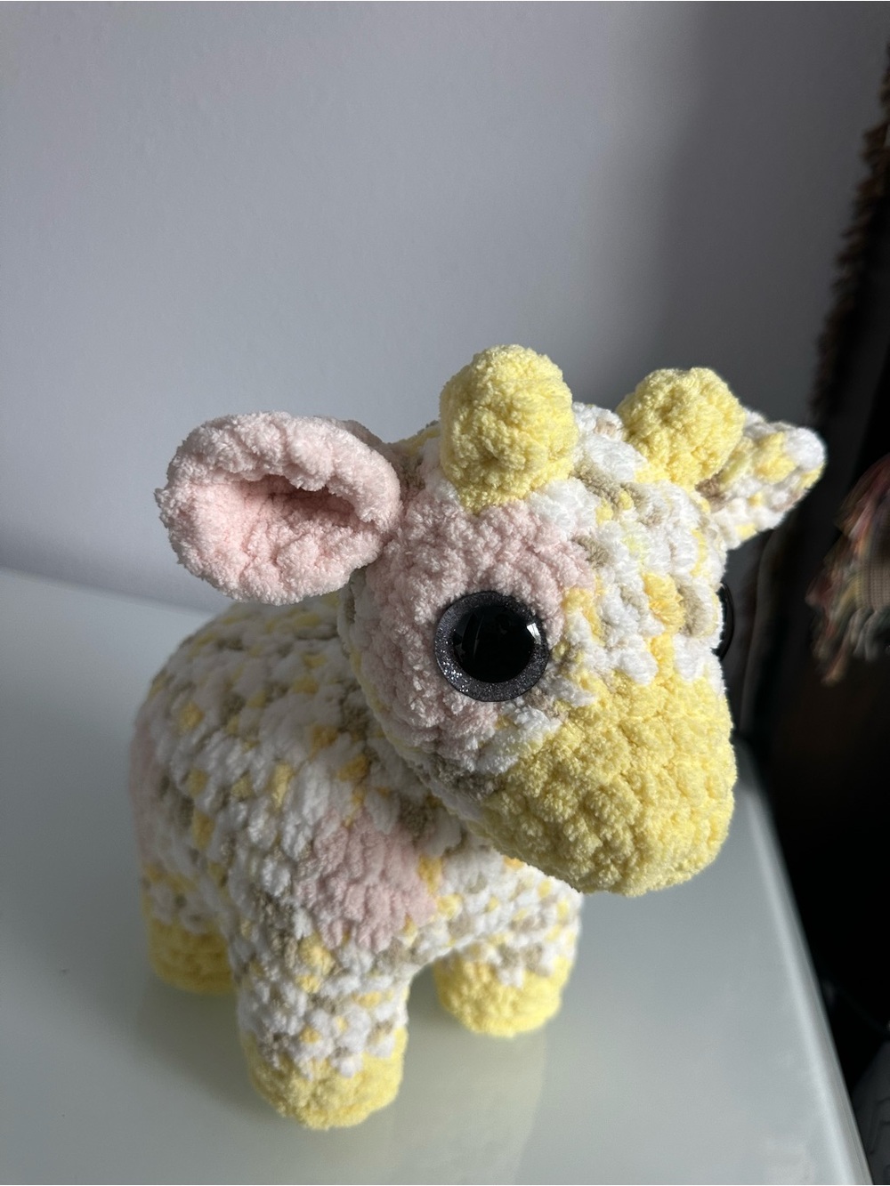 Handmade Crochet Cow Plushie - Picture 8 of 8